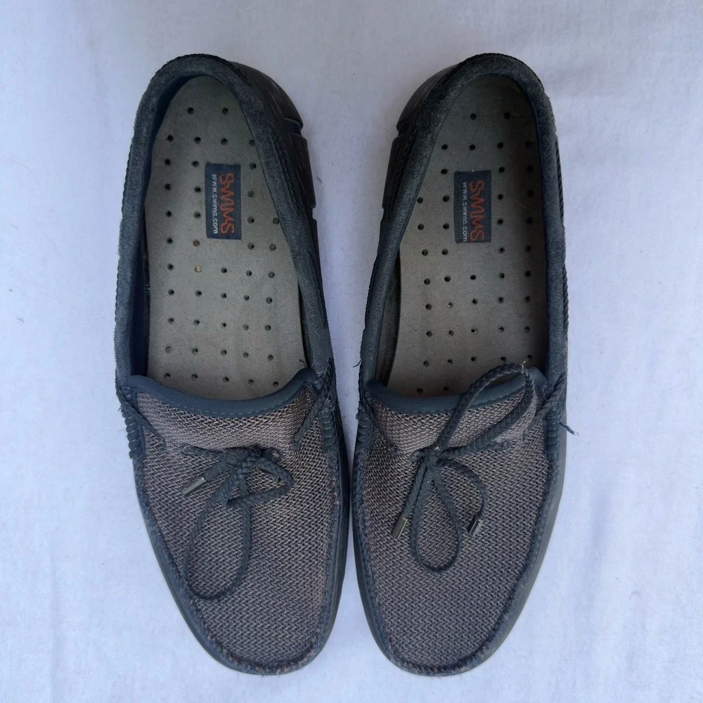 Swims‎ Loafers Braided Lace Washable Loafers Brown Black Men's Size 9.5 Coastal
